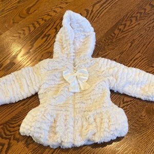 American widgeon girls hooded faux fur coat